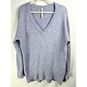 Aritzia Preppy Pastel Academia Oversized Fuzzy Knit Alpaca Wool Blend Sweater S